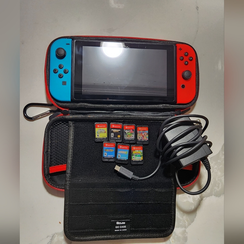Nintendo Switch Handheld Console - Red and Blue